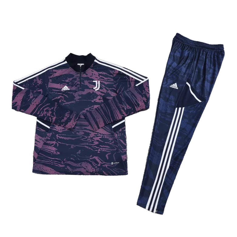 Juventus 1/4 Zip Tracksuit 2022/23 Royal Blue - vstockx