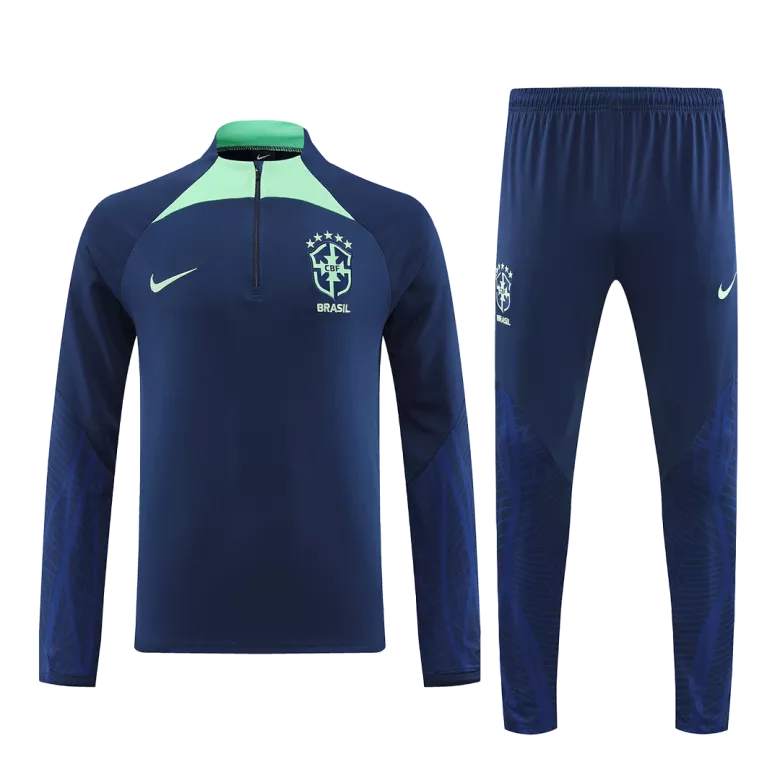 Brazil 1/4 Zip Tracksuit 2022 Navy - vstockx