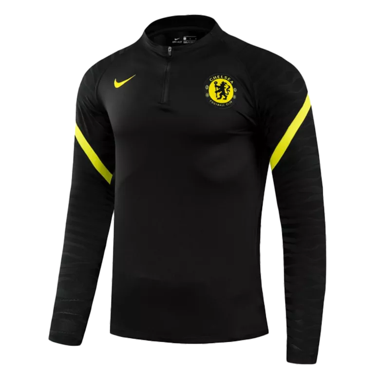 Chelsea 1/4 Zip Tracksuit 2021/22 Black - vstockx