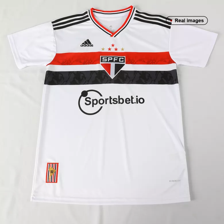 Sao Paulo FC Home Soccer Jersey 2022/23 - vstockx