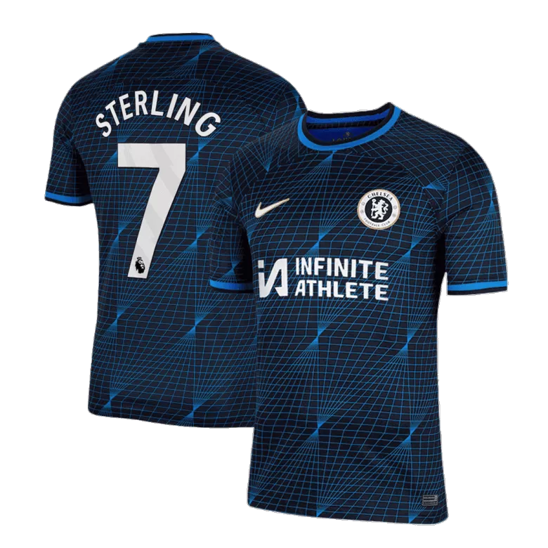 STERLING #7 Chelsea Away Soccer Jersey 2023/24 - vstockx