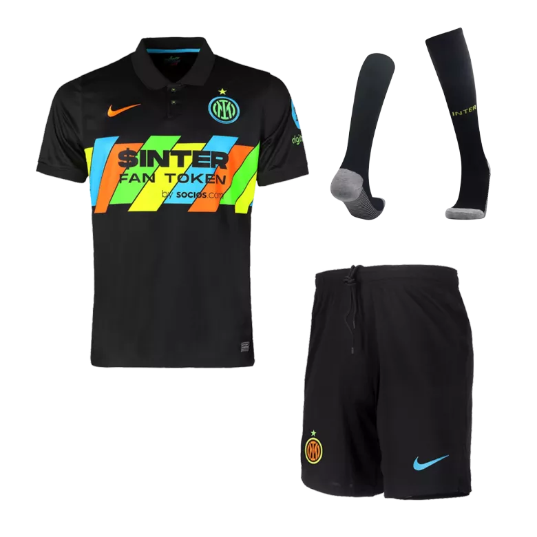 Inter Milan Third Away Kids Soccer Jerseys Full Kit 2021/22 - vstockx