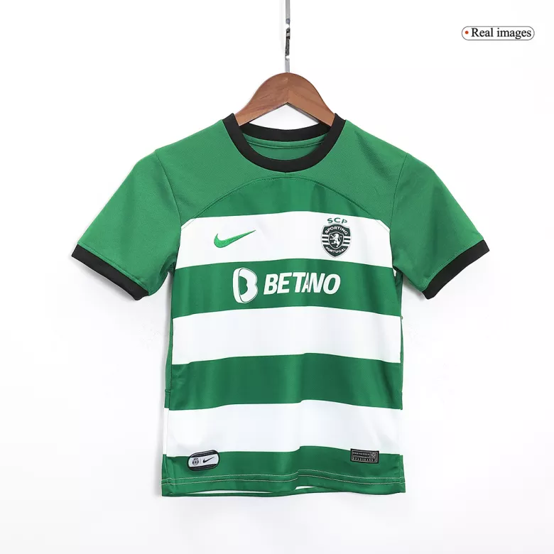 Sporting CP Home Kids Soccer Jerseys Kit 2023/24 - vstockx