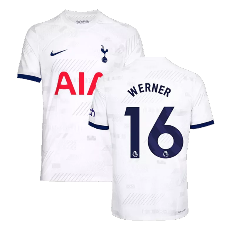WERNER #16 Tottenham Hotspur Home Authentic Soccer Jersey 2023/24 - vstockx
