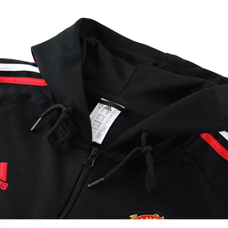 Manchester United Hoodie Tracksuit 2022/23 Black - vstockx