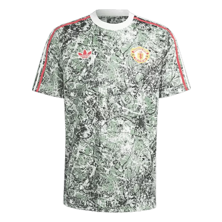 Manchester United X Stone Roses Pre-Match Soccer Jersey 2023/24 Green - vstockx