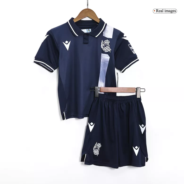 Real Sociedad Away Kids Soccer Jerseys Kit 2023/24 - vstockx