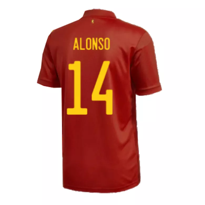 ALONSO #14 Spain Home Soccer Jersey 2020 - vstockx