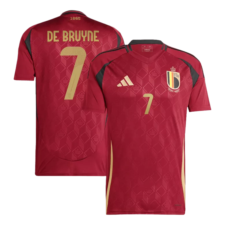 DE BRUYNE #7 Belgium Home Soccer Jersey EURO 2024 - vstockx