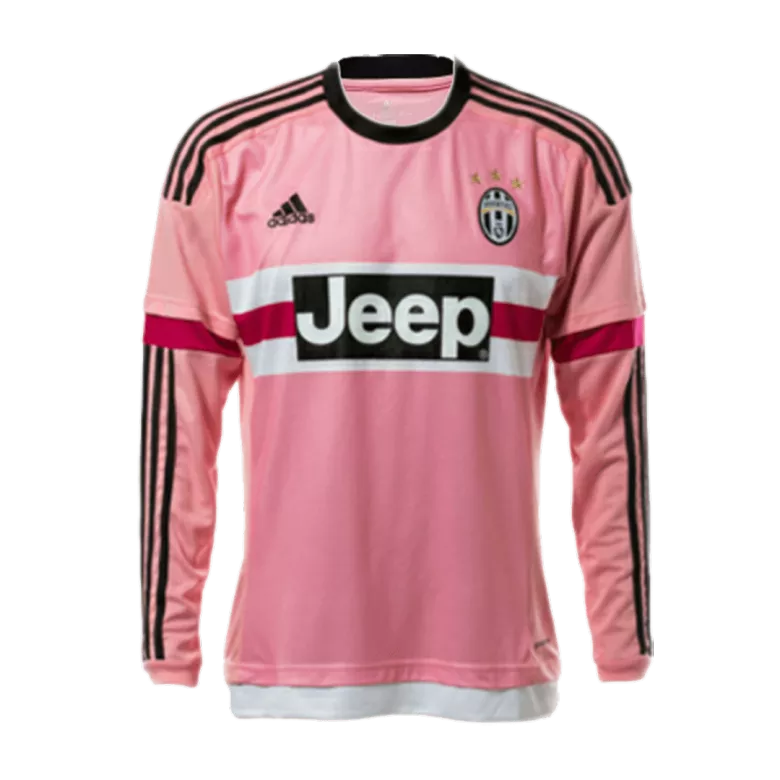 Juventus Away Long Sleeve Soccer Jersey 2015/16 - vstockx
