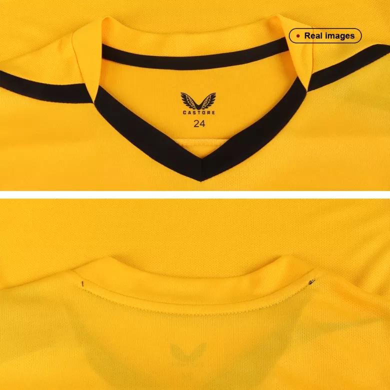 Wolverhampton Wanderers Home Kids Soccer Jerseys Kit 2022/23 - vstockx