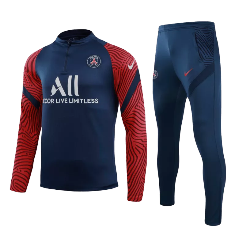 PSG 1/4 Zip Tracksuit 2020/21 Navy - vstockx