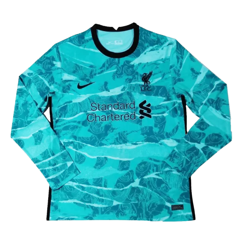 Liverpool Away Long Sleeve Soccer Jersey 2020/21              �� - vstockx