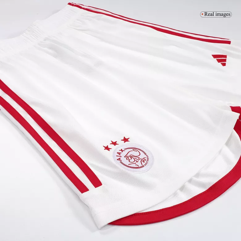 Ajax Home Soccer Shorts 2023/24 - vstockx