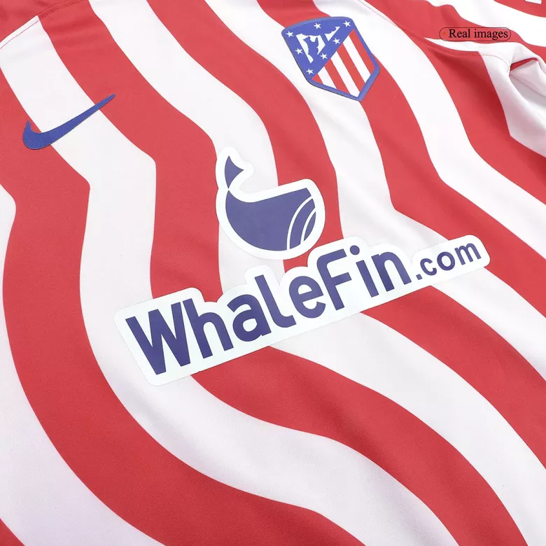 Atletico Madrid Home Long Sleeve Soccer Jersey 2022/23 - vstockx