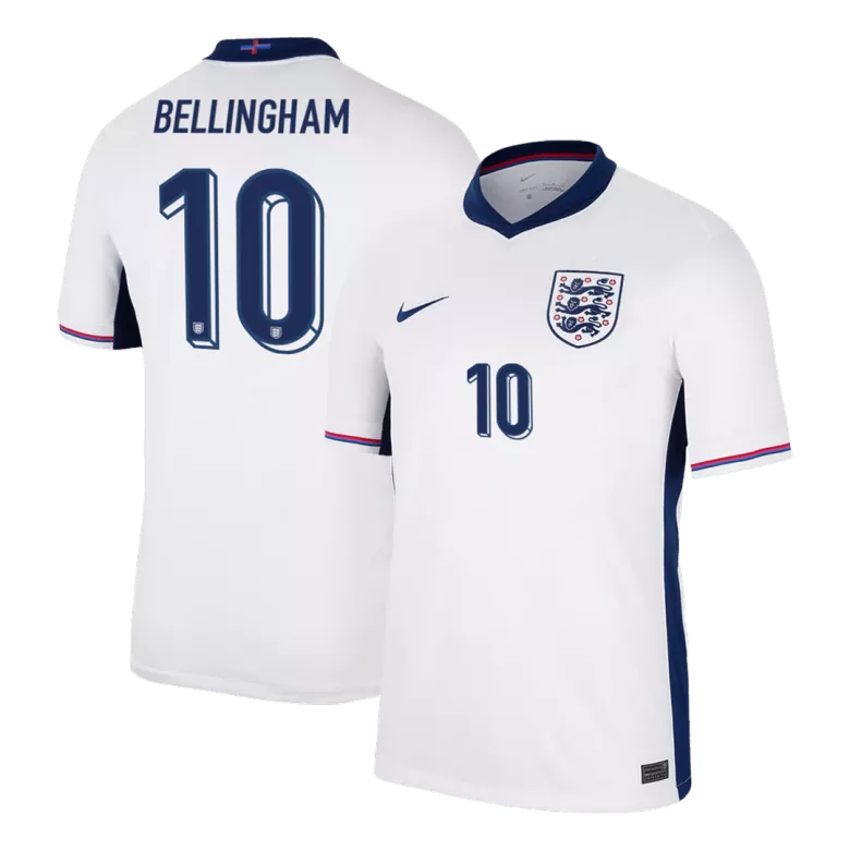 BELLINGHAM #10 England Home Soccer Jersey EURO 2024 - vstockx