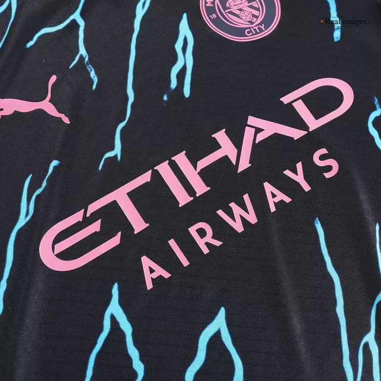 DE BRUYNE #17 Manchester City Third Away Authentic Soccer Jersey 2023/24 - vstockx