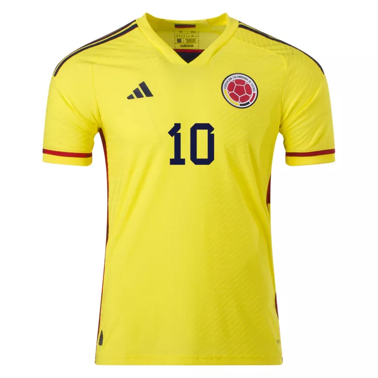 JAMES #10 Colombia Home Authentic Jersey 2022 - vstockx