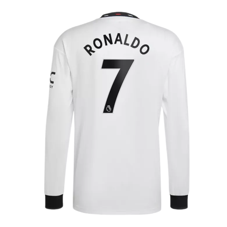 Ronaldo #7 Manchester United Away Long Sleeve Soccer Jersey 2022/23 - vstockx