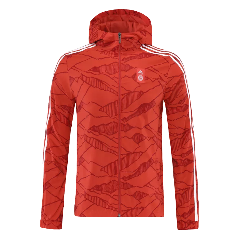 Bayern Munich Hoodie Hoodie Jacket 2021/22 Red - vstockx