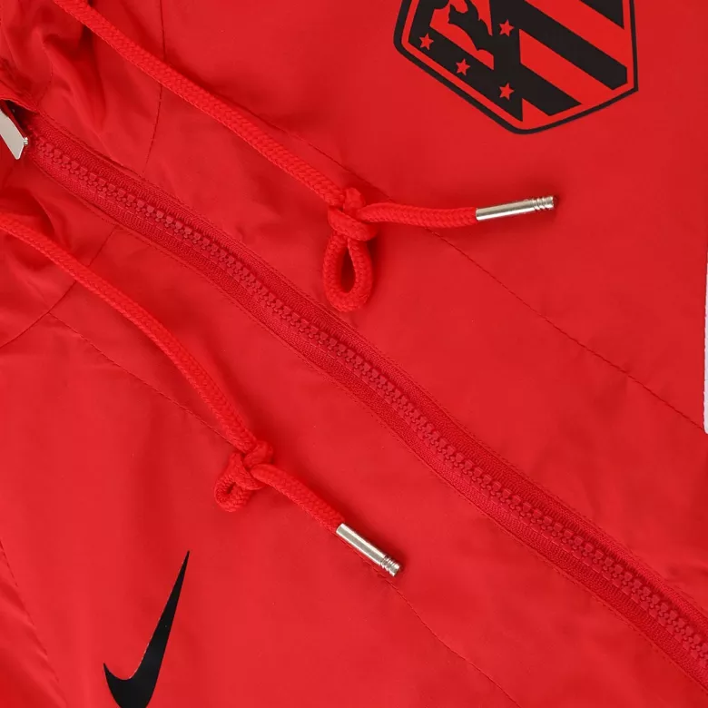 Atletico Madrid Hoodie Windbreaker Jacket 2022/23 - Red&White - vstockx