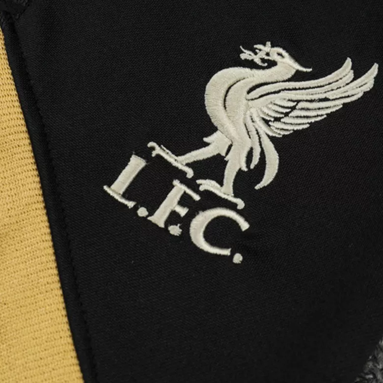 Liverpool 1/4 Zip Tracksuit 2021/22 Kids Black - vstockx
