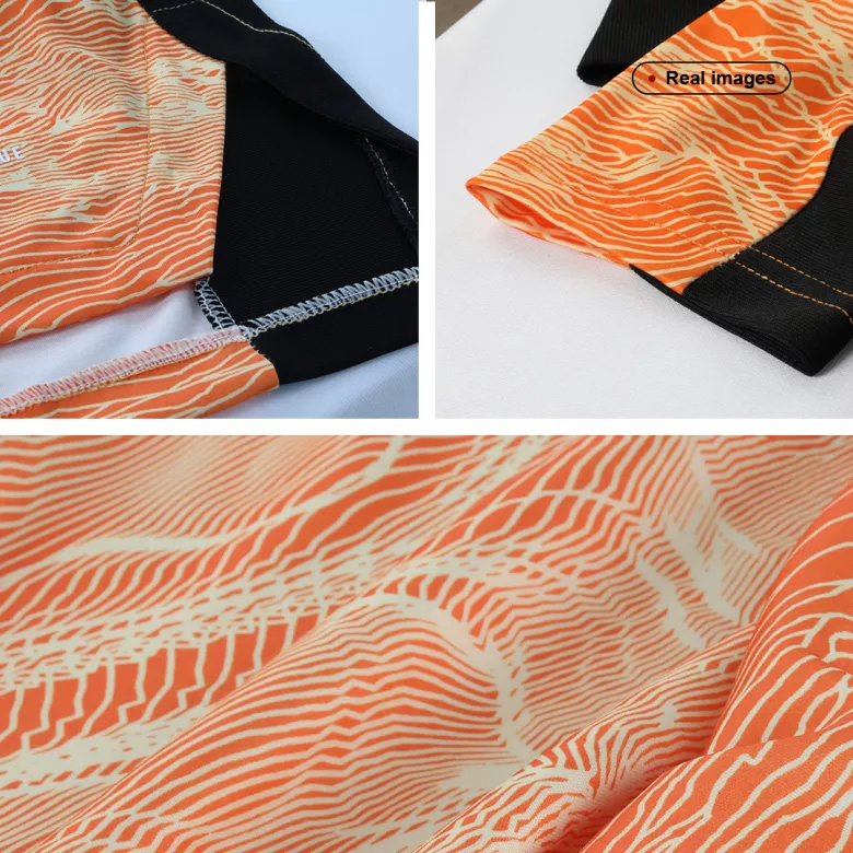 Bayern Munich Goalkeeper Long Sleeve Kids Soccer Jerseys Kit 2022 - vstockx