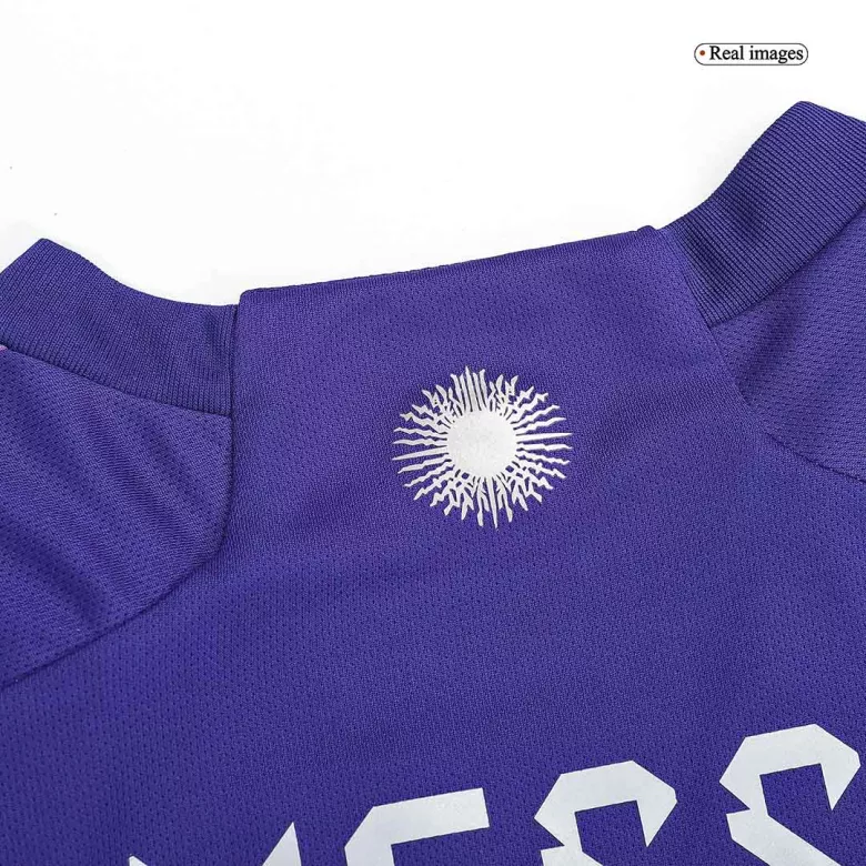 New MESSI #10 Argentina Three Stars Away World Cup 2022 Champion Jersey - vstockx