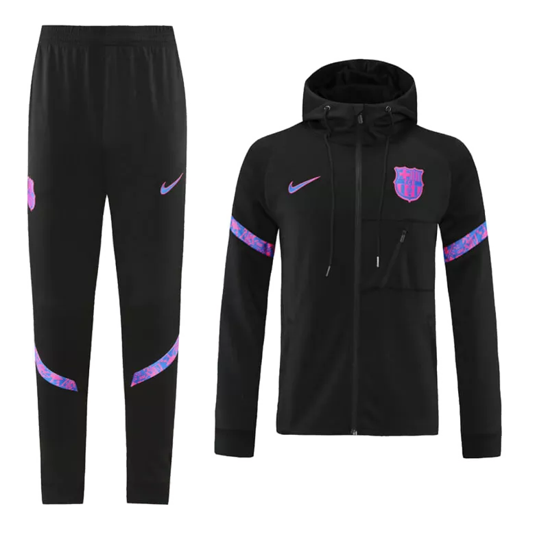 Barcelona Hoodie Tracksuit 2021/22 Black&Purple - vstockx