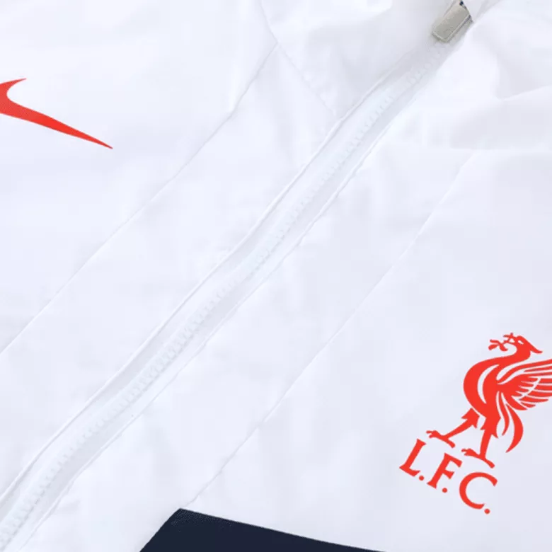 Liverpool Hoodie Windbreaker Jacket 2022/23 - White - vstockx