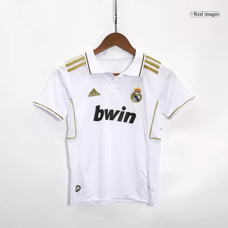 Real Madrid Home Kids Soccer Jerseys Kit 2011/12 - vstockx