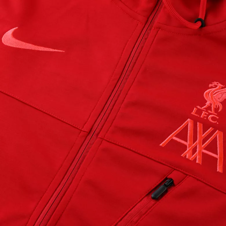 Liverpool Hoodie Jacket 2021/22 - Red - vstockx
