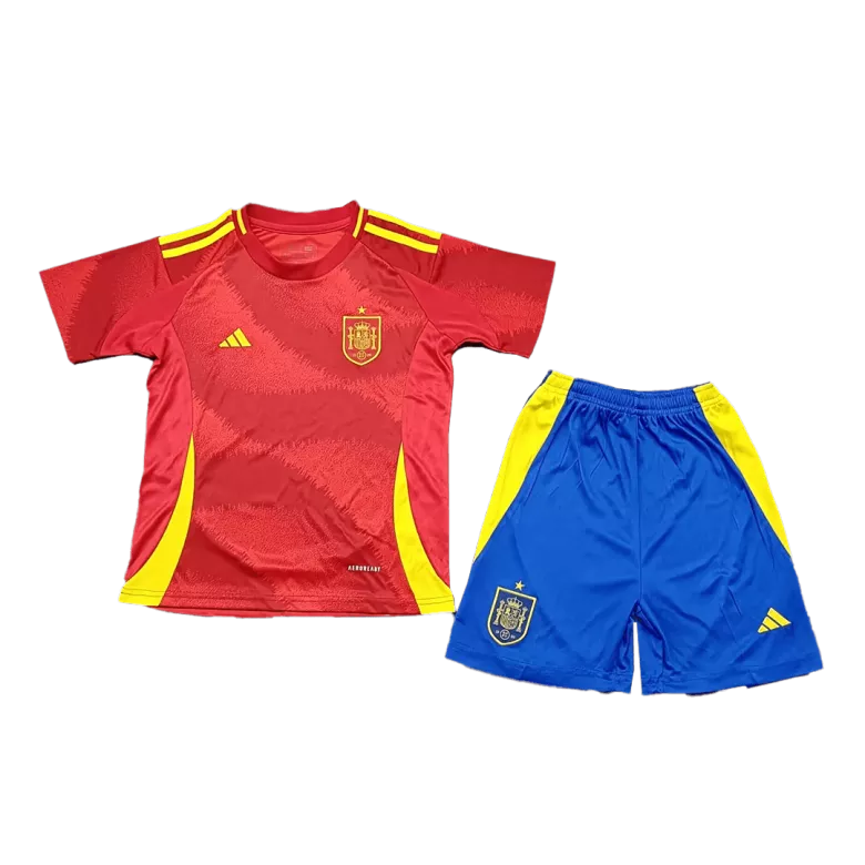 Spain Home Kids Soccer Jerseys Kit EURO 2024 - vstockx