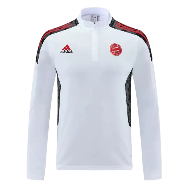 Bayern Munich 1/4 Zip Tracksuit 2021/22 White - vstockx