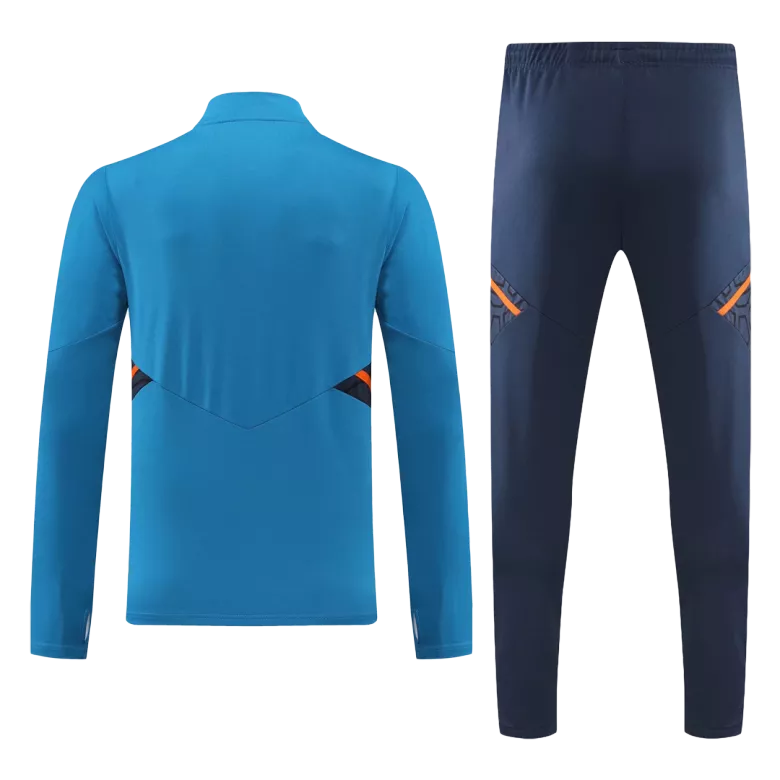 Manchester United 1/4 Zip Tracksuit 2022/23 Blue - vstockx