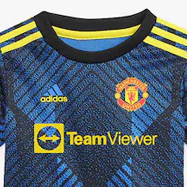 Manchester United Third Away Kids Soccer Jerseys Full Kit 2021/22 - vstockx