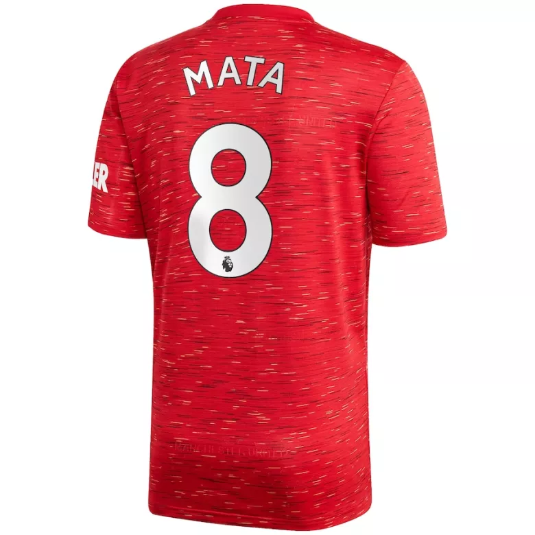 MATA #8 Manchester United Home Soccer Jersey 2020/21 - vstockx