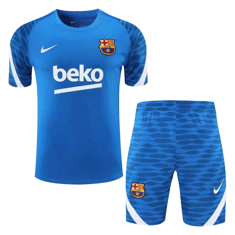 Barcelona Pre-Match Jerseys Kit 2021/22 - vstockx