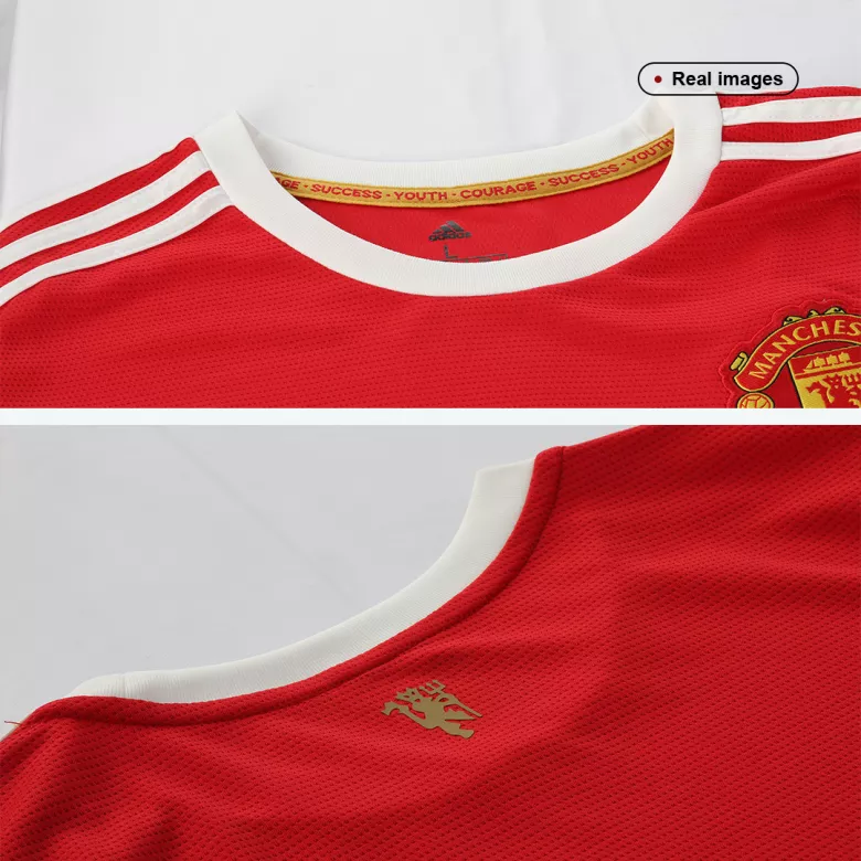 Manchester United Home Long Sleeve Soccer Jersey 2021/22 - vstockx
