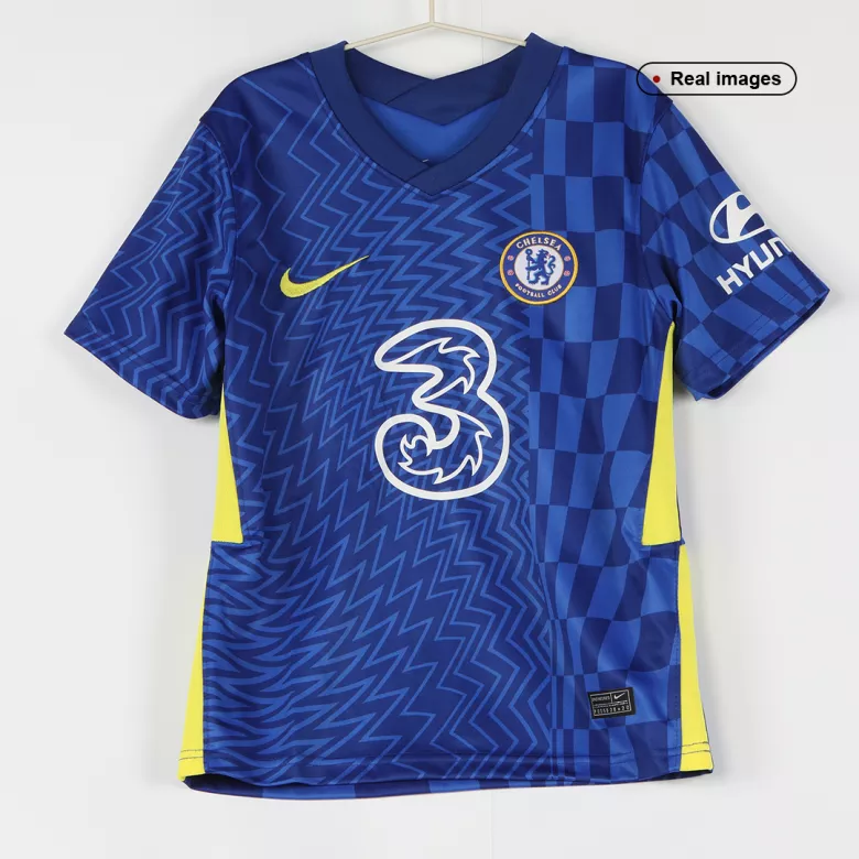 Chelsea Home Kids Soccer Jerseys Kit 2021/22 - vstockx