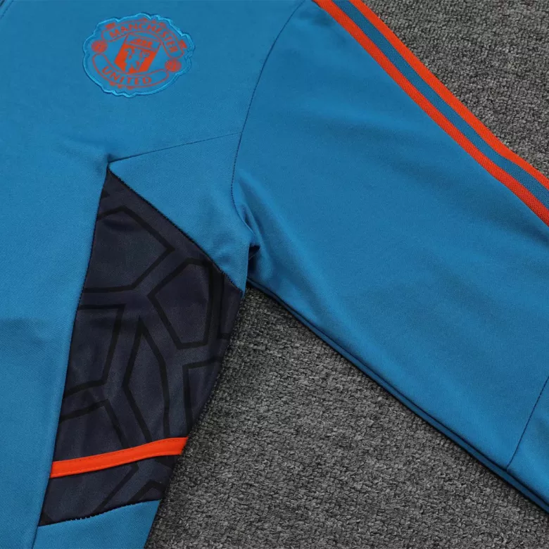 Manchester United 1/4 Zip Tracksuit 2022/23 Blue - vstockx