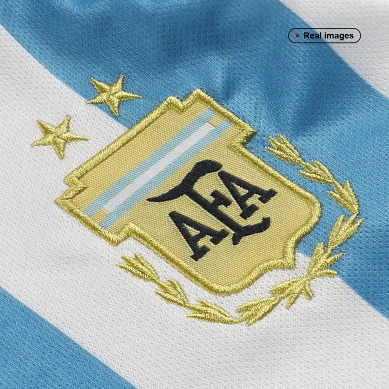 Argentina Home Kids Jerseys Full Kit 2022 - Three Stars - vstockx