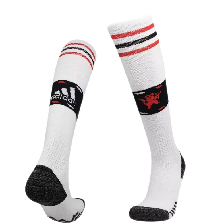 Manchester United Away Soccer Socks 2022/23 Kids - vstockx