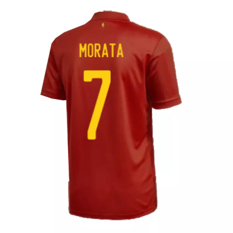 MORATA #7 Spain Home Soccer Jersey 2020 - vstockx