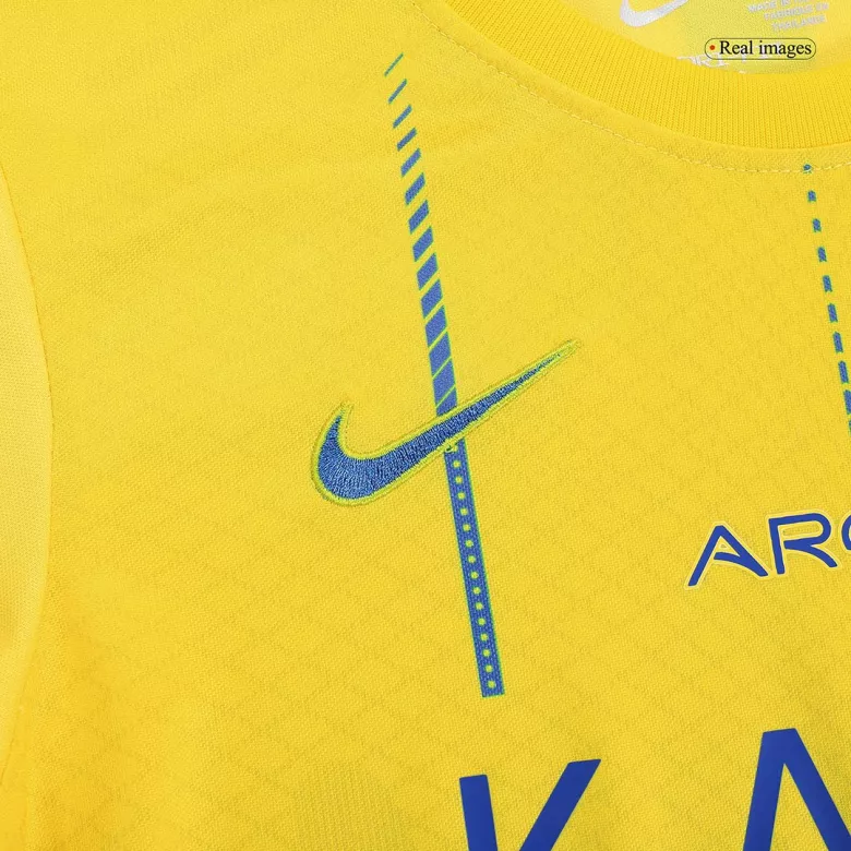 Al Nassr Home Kids Soccer Jerseys Kit 2023/24 - vstockx