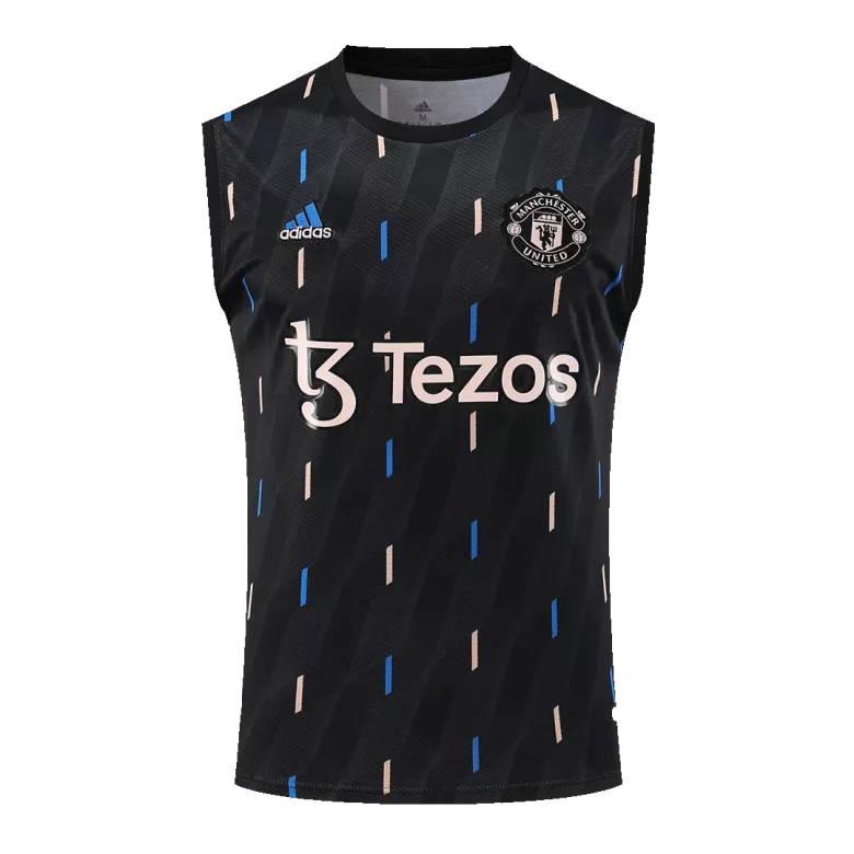 Manchester United Jerseys Sleeveless Training Kit 2022/23 Black - vstockx