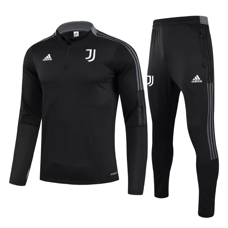 Juventus 1/4 Zip Tracksuit 2021/22 Black - vstockx