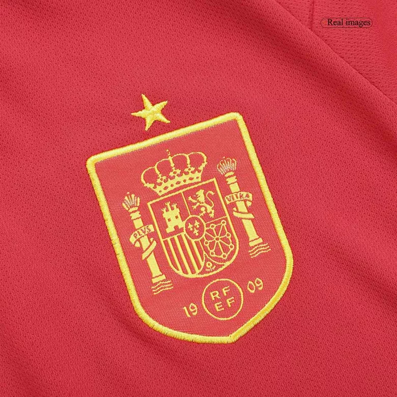Spain Home World Cup Kids Jerseys Full Kit 2022 - vstockx