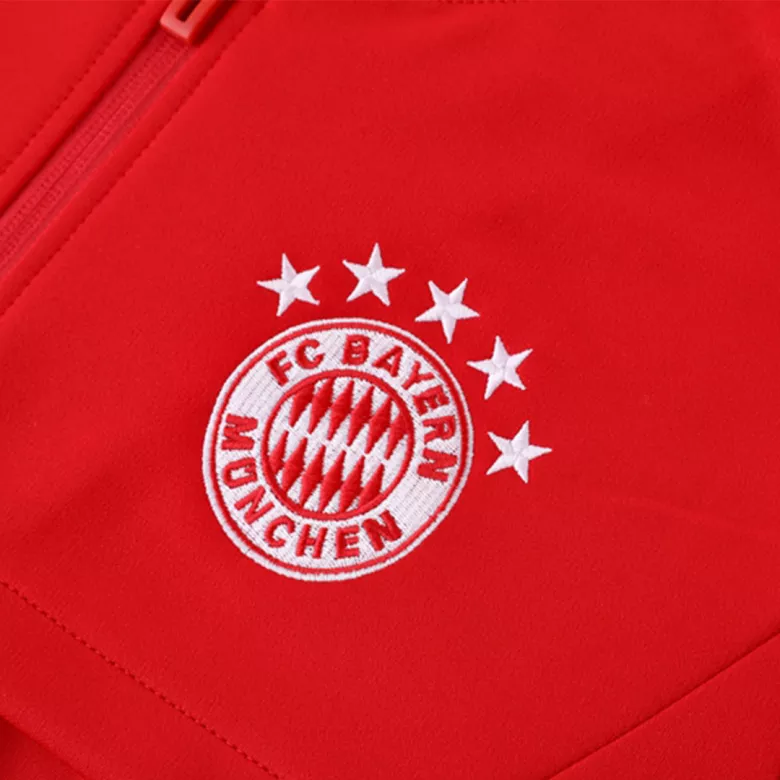 Bayern Munich Jacket Tracksuit 2022/23 Red - vstockx