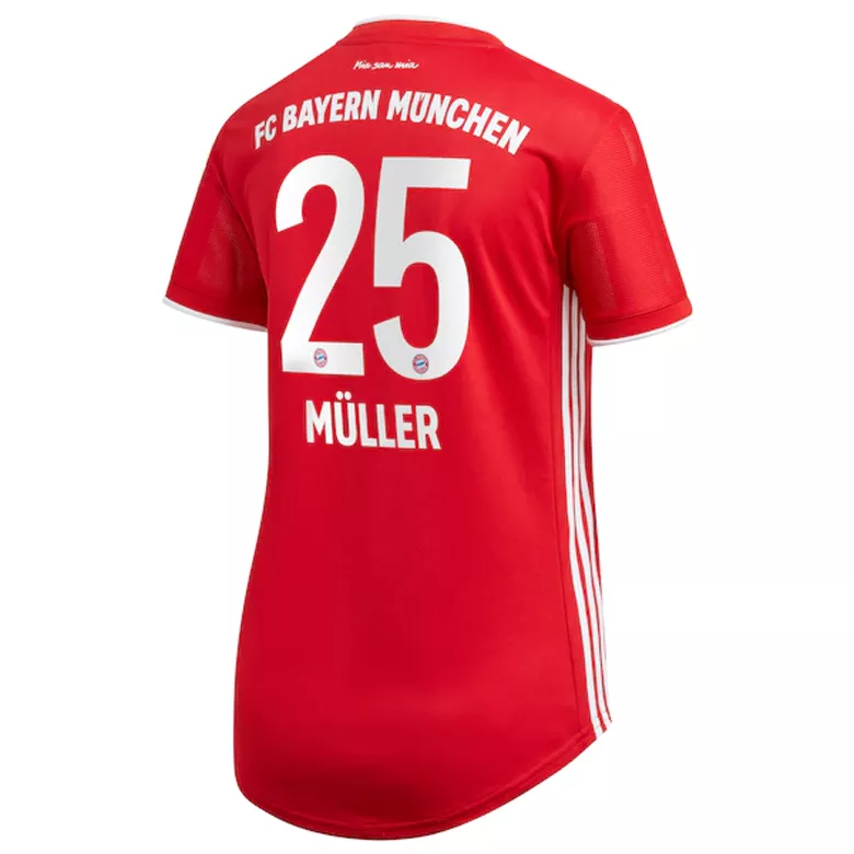 M��LLER #25 Bayern Munich Home Soccer Jersey 2020/21 Women - vstockx